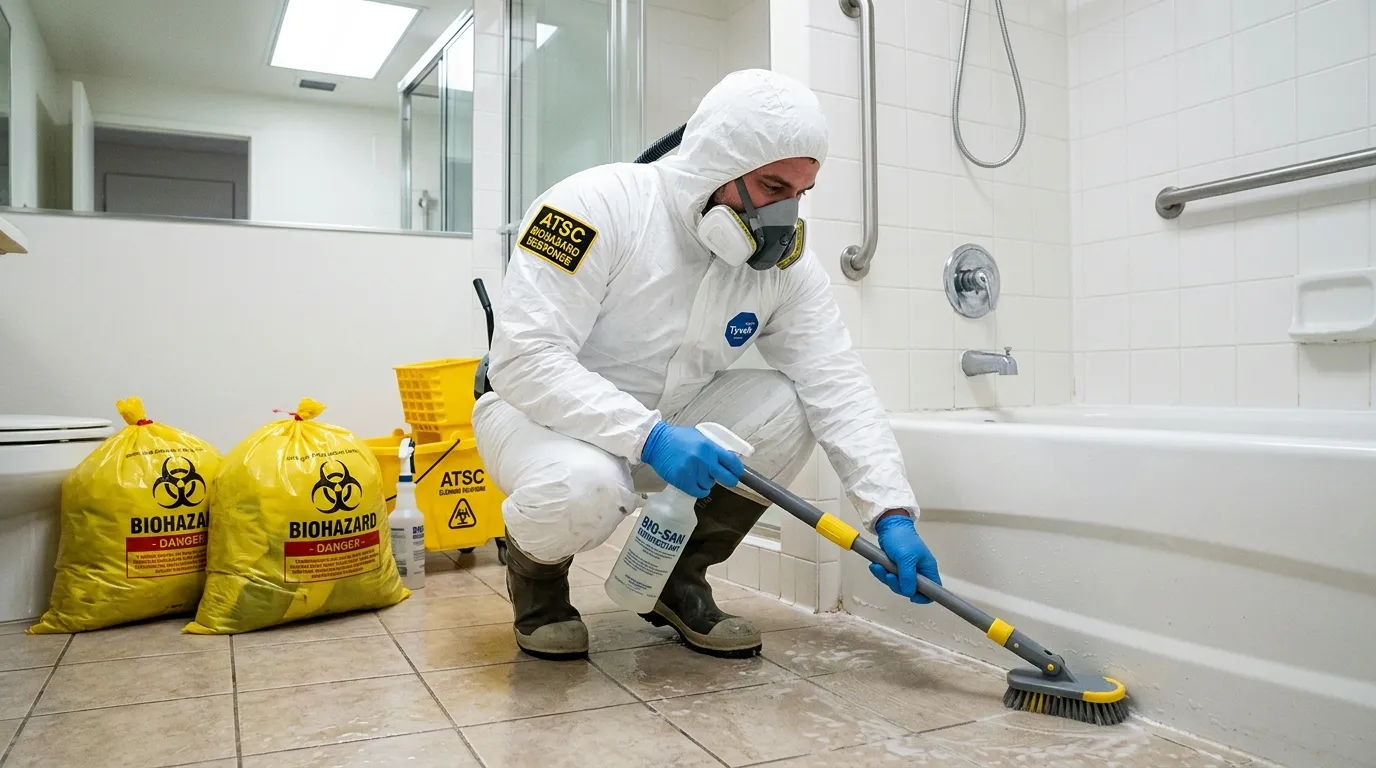 Decontamination equipment deployed for Blood Cleanup in Bowie